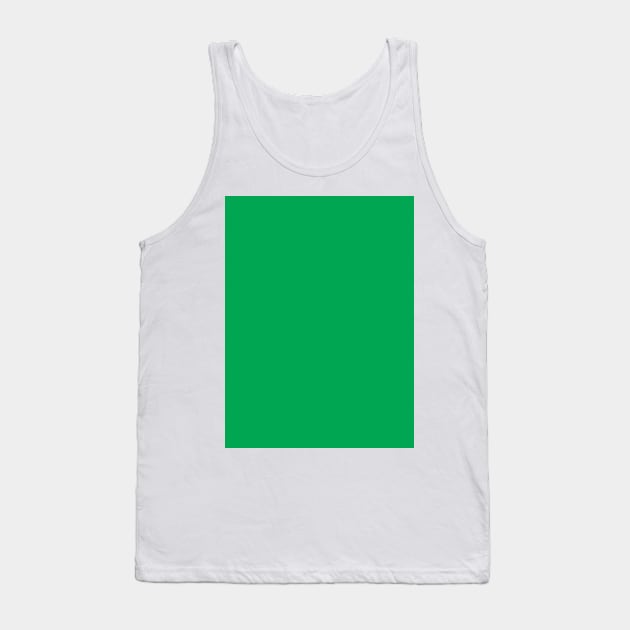 Pretty Simple Solid Green Tank Top by GDCdesigns